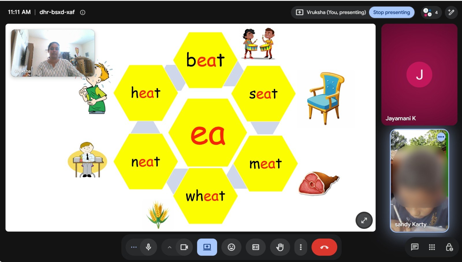 Online phonics class for kids